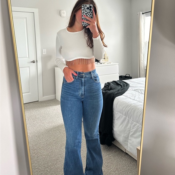 Amazon White Rhinestone Top - Picture 2 of 7